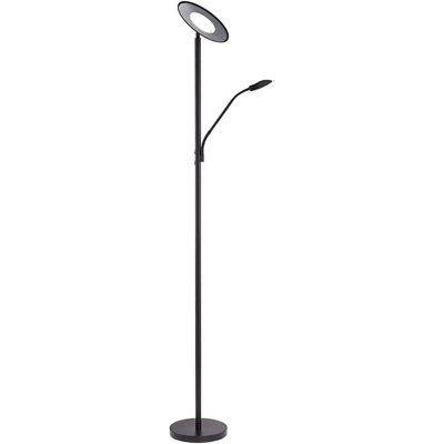 360 Lighting Modern Floor Lamp With Reading Light LED 71.5" Tall Decker Black Metal Acrylic Diffuser For Living Room Reading Office 8 360 Lighting Modern Floor Lamp With Reading Light LED 71.5" Tall Decker Black Metal Acrylic Diffuser For Living Room Reading Office - Image 6