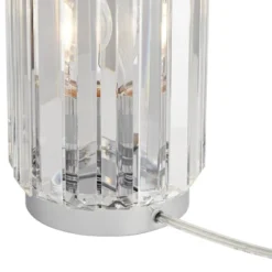 360 Lighting Caledan Modern Accent Table Lamp 10 1/2" High Clear Crystal Rods For Bedroom Bedside Nightstand Office Kids Family House Home -360 Lighting GUEST 7330d3fd 6f0f 488e b0b5 1a50ff4f9a4b