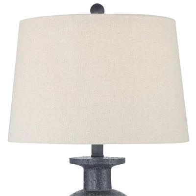 360 Lighting Glenwood 28" Tall Farmhouse Rustic Country Cottage Table Lamps Set Of 2 Charcoal Gray Living Room Bedroom Bedside Nightstand House 10 360 Lighting Glenwood 28" Tall Farmhouse Rustic Country Cottage Table Lamps Set Of 2 Charcoal Gray Living Room Bedroom Bedside Nightstand House - Image 8