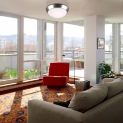 360 Lighting Modern Ceiling Light Flush Mount Fixture 13" Wide Brushed Nickel 2-Light Frosted Glass Dome Shade For Bedroom Kitchen Living Room Hallway 8 360 Lighting Modern Ceiling Light Flush Mount Fixture 13" Wide Brushed Nickel 2-Light Frosted Glass Dome Shade For Bedroom Kitchen Living Room Hallway -360 Lighting GUEST 7642ea5e 7e6f 4ebe a62c 10b631419d65