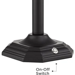 360 Lighting Grady Traditional Piano Banker Desk Lamp 16 1/2" High Black LED Adjustable Bronze Metal Shade For Bedroom Bedside Nightstand Kids Desk -360 Lighting GUEST 78bbf017 ad24 48d6 9a0d 9793536a44af