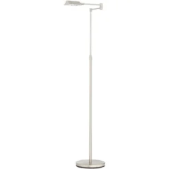 360 Lighting Zema Traditional Pharmacy Floor Lamp 49 1/2" Tall Brushed Nickel LED Adjustable Swing Arm For Living Room Reading Bedroom Offic -360 Lighting GUEST 7aaffe20 3095 45f5 ae6b 9160fa3c367a