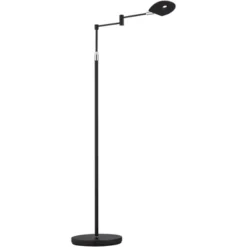 360 Lighting Sparta Modern 49 1/2" Tall Standing Floor Lamp Skinny Swing Arm Pharmacy LED Adjustable Black Metal Living Room Bedroom House Reading -360 Lighting GUEST 8060dee4 32f6 4c25 8187 313c2de5bb6b
