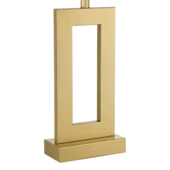 360 Lighting Marshall 30" Tall Open Rectangle Large Modern Luxe End Table Lamps Set Of 2 Gold Finish Metal White Shade Living Room Bedroom Bedside -360 Lighting GUEST 809b77e1 42eb 4929 a196 af60e6fd4cbf