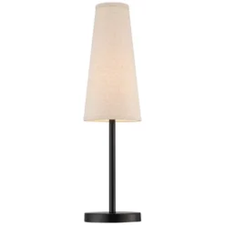 360 Lighting Modern Table Lamps 26" High Set Of 2 Dark Espresso Bronze Metal Off White Linen Cone Shade For Bedroom Living Room House Home Nightstand 11 360 Lighting Modern Table Lamps 26" High Set Of 2 Dark Espresso Bronze Metal Off White Linen Cone Shade For Bedroom Living Room House Home Nightstand -360 Lighting GUEST 80dcea7e fada 4631 8219 f29c4c74932f