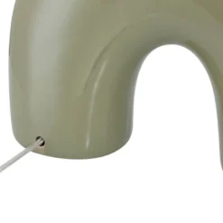 360 Lighting Lyrah 25" High Mid Century Modern Table Lamp Green Glaze Finish Ceramic Single White Shade Living Room Bedroom Bedside Nightstand House -360 Lighting GUEST 8175cc57 cdf2 4564 9583 82a090acd72d