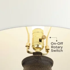 360 Lighting Las Cruces 28" Tall Jar With Handles Farmhouse Rustic Country Cottage Table Lamp Black Single White Shade Living Room Bedroom Bedside 13 360 Lighting Las Cruces 28" Tall Jar With Handles Farmhouse Rustic Country Cottage Table Lamp Black Single White Shade Living Room Bedroom Bedside -360 Lighting GUEST 818c967e 980c 4cb8 9f0e 327c2637c97a