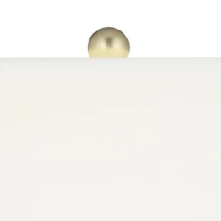 360 Lighting Karl 27 1/2" Tall Modern Table Lamps Set Of 2 Full Range Dimmer USB Port Gold Metal Living Room Charging Bedroom Bedside White Shade -360 Lighting GUEST 8301884b cda9 41ec 9bbc d4f70e17c02d