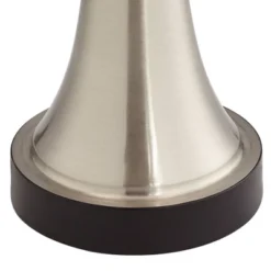 360 Lighting Seymore Modern Touch Table Lamps 26" High Set Of 2 Silver With USB Charging Port LED Ivory Pleat Shade For Bedroom Living Room House Desk -360 Lighting GUEST 85f1e0a1 093f 4a96 a5d8 697925148cfc 1