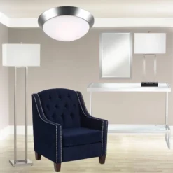 360 Lighting Modern Ceiling Light Flush Mount Fixture 13" Wide Brushed Nickel 2-Light Frosted Glass Dome Shade For Bedroom Kitchen Living Room Hallway 9 360 Lighting Modern Ceiling Light Flush Mount Fixture 13" Wide Brushed Nickel 2-Light Frosted Glass Dome Shade For Bedroom Kitchen Living Room Hallway -360 Lighting GUEST 8759d2b5 100c 402d 9918 642b2636e1f2