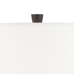 360 Lighting Anna Modern Coastal Table Lamps 27 1/4" Tall Set Of 2 Beige White Tapered Drum Shade For Bedroom Living Room Bedside Nightstand Office -360 Lighting GUEST 881f5407 f1e8 4c37 be27 df8a68003447