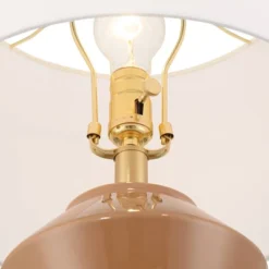 360 Lighting Tatum 22 1/4" High Small Geometric Mid Century Modern Accent Table Lamp Red Clay Glaze Finish Ceramic Single Living Room Bedroom -360 Lighting GUEST 8aace7f7 09fb 49a3 ad26 c1359dfdbe17