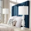 360 Lighting Avery 29 1/2" Tall Faux Coral Modern Coastal End Table Lamps Set Of 2 White Living Room Bedroom Bedside Nightstand House Office