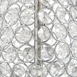 360 Lighting Sergio Modern Accent Table Lamps 23 1/2" High Set Of 2 Acrylic Chrome USB Charging Port White Drum For Bedroom Living Room Bedside Desk -360 Lighting GUEST 93df4883 5585 487f 9c5d 6e990a7cb42c