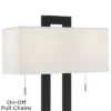 360 Lighting Neil Modern Table Lamp With White Marble Riser 26" High Two Tone USB Charging Port Rectangular Shade Bedroom For Bedroom Living Room Desk -360 Lighting GUEST 9a966062 30dd 4363 a893 babdcf7a128f 1