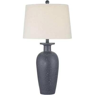 360 Lighting Glenwood 28" Tall Farmhouse Rustic Country Cottage Table Lamps Set Of 2 Charcoal Gray Living Room Bedroom Bedside Nightstand House 9 360 Lighting Glenwood 28" Tall Farmhouse Rustic Country Cottage Table Lamps Set Of 2 Charcoal Gray Living Room Bedroom Bedside Nightstand House - Image 7
