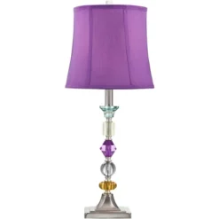 360 Lighting Bijoux Modern Table Lamp 25 1/2" High Multi Colored Stacked Gem Purple Shade For Bedroom Living Room Bedside Nightstand Office Family 15 360 Lighting Bijoux Modern Table Lamp 25 1/2" High Multi Colored Stacked Gem Purple Shade For Bedroom Living Room Bedside Nightstand Office Family -360 Lighting GUEST 9cfddcfe a819 46cc 8f9b d9637a349db5