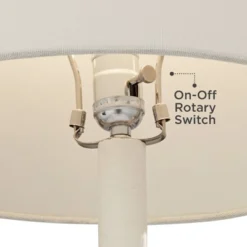 360 Lighting Modern Table Lamps 24 1/2" High Set Of 2 White Sculpture Fabric Cone Shade For Bedroom Living Room House Home Bedside Nightstand Office 13 360 Lighting Modern Table Lamps 24 1/2" High Set Of 2 White Sculpture Fabric Cone Shade For Bedroom Living Room House Home Bedside Nightstand Office -360 Lighting GUEST a4ea5949 be47 47b9 826d e5939a21e32a