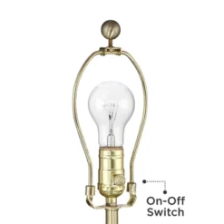 360 Lighting Modern Table Lamp With USB Charging Port 20.5" High Green Ribbed Ceramic Oatmeal Fabric Drum Shade For Bedroom Desk (Color May Vary) -360 Lighting GUEST a7b7ff37 d57f 4bd7 a4f8 0eb4280e4a79