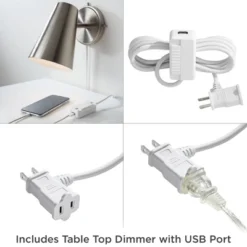 360 Lighting Modern Wall Lamp With USB Port Matte Black Brass Plug-In 6 1/4" Light Fixture Cone Shade For Bedroom Bedside House Reading 13 360 Lighting Modern Wall Lamp With USB Port Matte Black Brass Plug-In 6 1/4" Light Fixture Cone Shade For Bedroom Bedside House Reading -360 Lighting GUEST a9180e5f 34d2 43ca 9366 d58902d1e72a