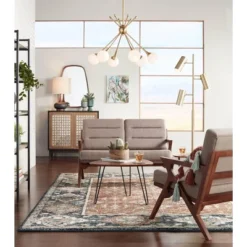 360 Lighting Andi Modern Mid Century Table Lamp 24 1/2" High Hammered Brown Ceramic Red Oak Wood Off White Shade For Bedroom Living Room Bedside Desk -360 Lighting GUEST aab21649 57f8 42aa ac27 f85c87fb15a8