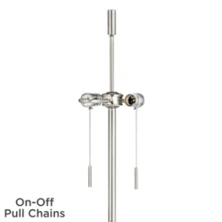 360 Lighting Abba Modern Floor Lamp Standing 66" Tall Brushed Nickel Silver Metal Satin Purple Drum Shade For Living Room Bedroom Office House Home -360 Lighting GUEST b38c9bfd 3541 4283 890d c217d4212233