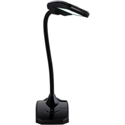 360 Lighting Ricky Modern Desk Lamp 13 3/4" High Black With USB Charging Port LED Gooseneck Touch On Off Dimmer For Bedroom Bedside Office House Desk -360 Lighting GUEST b8fdd3c8 04f1 465e 8b11 aa89f8bc89ce