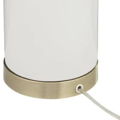 360 Lighting Draper 26" High Modern Coastal Table Lamps Set Of 2 White Ceramic Living Room Bedroom Bedside Nightstand House Office Home Reading -360 Lighting GUEST befb33c5 9e6d 4276 9d54 9ba1f43b7ce5