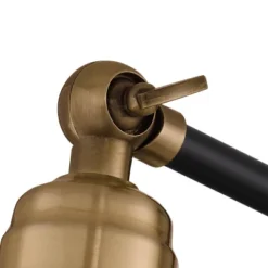 360 Lighting Wray Modern Industrial Wall Lamp Black Brass Hardwire 6" Light Fixture Adjustable Cone Shade For Bedroom Bathroom Reading Living Room -360 Lighting GUEST c271deb2 b44a 4994 8de9 f49ad38f16f1