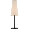 360 Lighting Modern Table Lamps 26" High Set Of 2 Dark Espresso Bronze Metal Off White Linen Cone Shade For Bedroom Living Room House Home Nightstand -360 Lighting GUEST c28769cd 7144 486f 9784 0f1384b27b08