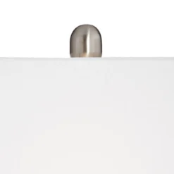 360 Lighting Todd 30" Tall Large Modern End Table Lamps Set Of 2 USB Port AC Power Outlet Silver Brushed Nickel Finish Metal Living Room Charging -360 Lighting GUEST c309bc41 a066 4a88 a860 0e1efd09fa7d