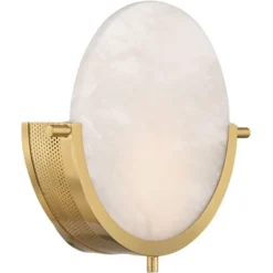 360 Lighting Barranco 9 1/2" Warm Gold And Alabaster LED Wall Sconce -360 Lighting GUEST c8656e74 aa24 461b abcb 7ff377e29da6