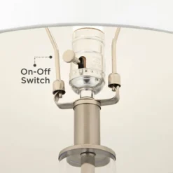 360 Lighting Marnie Modern Coastal Table Lamp 28" Tall Blue Art Glass White Fabric Drum Shade For Bedroom Living Room Bedside Nightstand Office House 13 360 Lighting Marnie Modern Coastal Table Lamp 28" Tall Blue Art Glass White Fabric Drum Shade For Bedroom Living Room Bedside Nightstand Office House -360 Lighting GUEST c8890134 c415 44d9 9a8c 69bece3f3b26