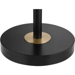 360 Lighting Wray Mid Century Modern 61" Tall Standing Floor Lamps Set Of 2 Lights Task Adjustable Black Metal Antique Brass Finish Living Room House -360 Lighting GUEST c978ab38 b0d5 43d3 94e4 221bb9b5ebfb