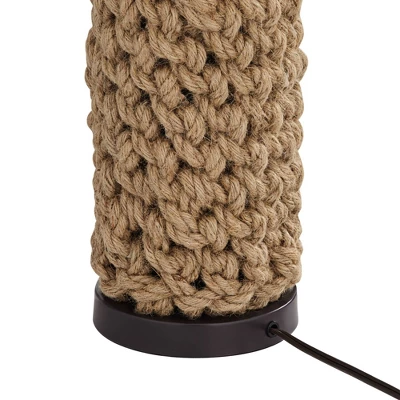 360 Lighting Ciera 25 1/4" High Farmhouse Rustic Modern Table Lamps Set Of 2 Natural Bronze Rope Wrapped Living Room Bedroom Bedside Oatmeal Shade 9 360 Lighting Ciera 25 1/4" High Farmhouse Rustic Modern Table Lamps Set Of 2 Natural Bronze Rope Wrapped Living Room Bedroom Bedside Oatmeal Shade - Image 7
