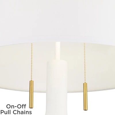 360 Lighting Athena 66 1/2" White And Gold Modern Floor Lamp 6 360 Lighting Athena 66 1/2" White And Gold Modern Floor Lamp - Image 4