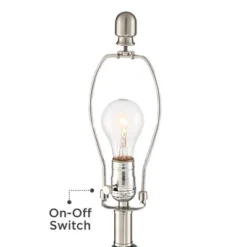 360 Lighting Modern Table Lamp With USB Charging Port 24 3/4" High Sea Foam Ceramic Oatmeal Drum Shade For Living Room Desk Bedroom -360 Lighting GUEST ccb353e4 a059 4b7c a99c 813bfabb3eb7 1