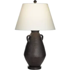 360 Lighting Las Cruces 28" Tall Jar With Handles Farmhouse Rustic Country Cottage Table Lamp Black Single White Shade Living Room Bedroom Bedside 16 360 Lighting Las Cruces 28" Tall Jar With Handles Farmhouse Rustic Country Cottage Table Lamp Black Single White Shade Living Room Bedroom Bedside -360 Lighting GUEST cd5f3bb6 a549 42fe b2a2 ecfa6fc948fb