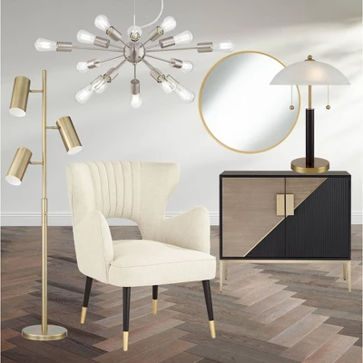 360 Lighting Mid Century Modern Desk Lamp 19 1/2" High Brown Wood White Frosted Glass Dome Shade For Bedroom Living Room Office 9 360 Lighting Mid Century Modern Desk Lamp 19 1/2" High Brown Wood White Frosted Glass Dome Shade For Bedroom Living Room Office - Image 7