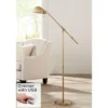 360 Lighting Traditional Pharmacy Floor Lamp With USB Charging Port 55" Tall Brass Dome Shade Adjustable Arm For Living Room Reading -360 Lighting GUEST d02987e4 d10e 4582 a37b 0a85d4497235
