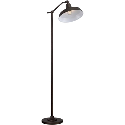 360 Lighting Kayne Farmhouse Rustic 61" Tall Standing Floor Lamps Set Of 2 Lights Downbridge Task Adjustable Foot Switch Brown Satin Bronze Finish 7 360 Lighting Kayne Farmhouse Rustic 61" Tall Standing Floor Lamps Set Of 2 Lights Downbridge Task Adjustable Foot Switch Brown Satin Bronze Finish - Image 5
