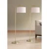 360 Lighting Serra Modern 64" Tall Standing Floor Lamps Set Of 2 Lights Curved Chairside Arc Foot Switch Offset Arm Metal Warm Gold Finish Living Room -360 Lighting GUEST d78dcc4c 4236 4f04 afc2 cffcfeba31c1