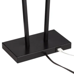 360 Lighting Cole Modern Table Lamps 27" Tall Set Of 2 Black Metal With USB Charging Ports White Rectangular Shade For Bedroom Living Room Bedside -360 Lighting GUEST dd8adda7 5e5f 4c5f af1a 90c92a411f27