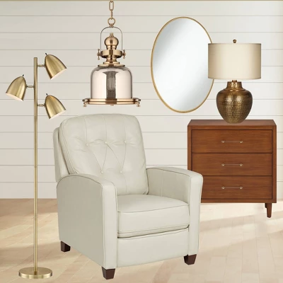 360 Lighting Aaron Mid Century Modern Tree Floor Lamp 64" Tall Aged Brass 3 Light Adjustable Dome Shade For Living Room Reading Bedroom Office House 9 360 Lighting Aaron Mid Century Modern Tree Floor Lamp 64" Tall Aged Brass 3 Light Adjustable Dome Shade For Living Room Reading Bedroom Office House - Image 7