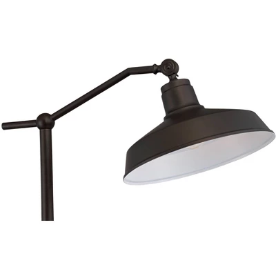 360 Lighting Kayne Farmhouse Rustic 61" Tall Standing Floor Lamps Set Of 2 Lights Downbridge Task Adjustable Foot Switch Brown Satin Bronze Finish 4 360 Lighting Kayne Farmhouse Rustic 61" Tall Standing Floor Lamps Set Of 2 Lights Downbridge Task Adjustable Foot Switch Brown Satin Bronze Finish - Image 2