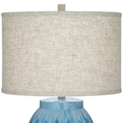 360 Lighting Selena Modern Table Lamp 28 1/2" Tall Green Blue Glaze Ceramic Oatmeal Fabric Drum Shade For Bedroom Living Room Bedside Nightstand Kids 15 360 Lighting Selena Modern Table Lamp 28 1/2" Tall Green Blue Glaze Ceramic Oatmeal Fabric Drum Shade For Bedroom Living Room Bedside Nightstand Kids -360 Lighting GUEST e800d610 0779 4644 83f7 d74143d1c018