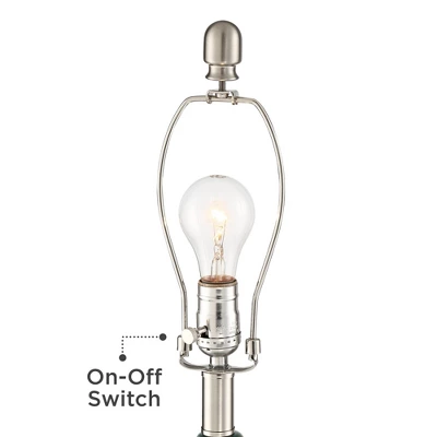 360 Lighting Kate 24 3/4" High Farmhouse Rustic Modern Table Lamps Set Of 2 Sea Foam Ceramic Living Room Bedroom Oatmeal Shade (Colors May Vary) 6 360 Lighting Kate 24 3/4" High Farmhouse Rustic Modern Table Lamps Set Of 2 Sea Foam Ceramic Living Room Bedroom Oatmeal Shade (Colors May Vary) - Image 4