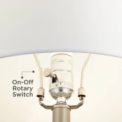 360 Lighting 23" High Small Mid Century Modern Accent Table Lamp Handcrafted Sandstone Finish Ceramic Single Living Room Bedroom Colors May Vary -360 Lighting GUEST ea3c1980 0725 4ecb 954a f78dc2f15511