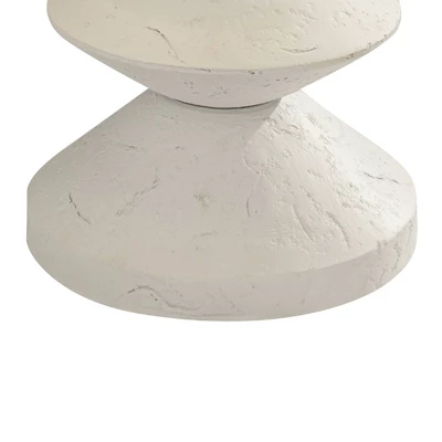 360 Lighting Modern Table Lamps 24 1/2" High Set Of 2 White Sculpture Fabric Cone Shade For Bedroom Living Room House Home Bedside Nightstand Office 7 360 Lighting Modern Table Lamps 24 1/2" High Set Of 2 White Sculpture Fabric Cone Shade For Bedroom Living Room House Home Bedside Nightstand Office - Image 5