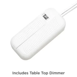 360 Lighting Andre Modern Table Lamps 26 3/4" High Set Of 2 Metal With USB And AC Power Outlet In Base Table Top Dimmers White Drum Shade For Desk -360 Lighting GUEST ee8d7252 b8ab 441a af1f 23922c0a3f03 2